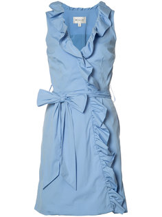 ruffle trim wrap dress  Milly