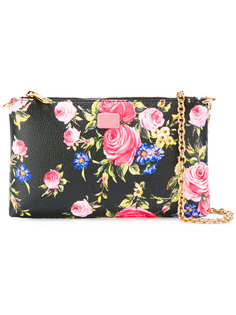 клатч с цветочным рисунком на цепочке Dolce &amp; Gabbana