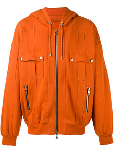 zip-up hoodie Balmain
