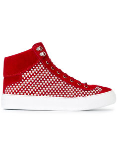 Argyle hi-top sneakers Jimmy Choo