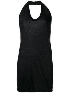 топ свободного кроя с вырезом-халтер Rick Owens
