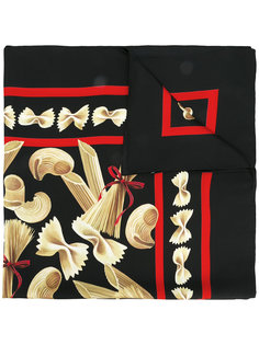 шарф с рисунком Pasta Dolce &amp; Gabbana