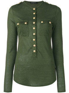 button-up knitted top Balmain