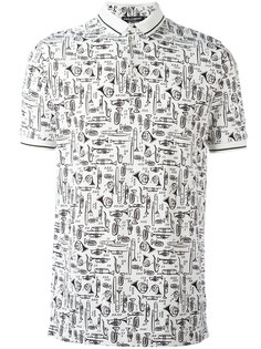 рубашка-поло с принтом Dolce &amp; Gabbana