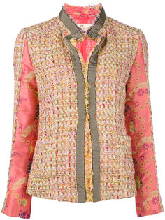 open tweed jacket Etro