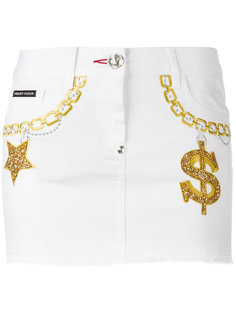 embroidered denim mini-skirt Philipp Plein