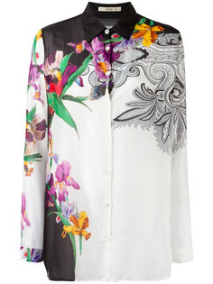 блузка с цветочным узором Etro