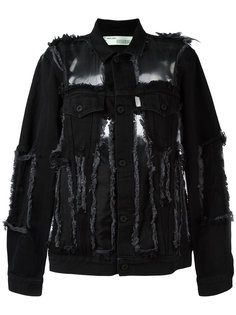 джинсовая куртка с рваными деталями Off-White