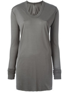 slim fit long top Rick Owens