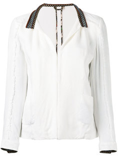 embroidered trim fastened top Etro