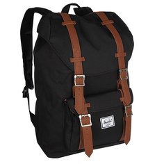 Рюкзак городской Herschel Little America Mid-volume Black/Tan Synthetic Leather