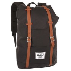 Рюкзак туристический Herschel Retreat Black/Tan Synthetic Leather