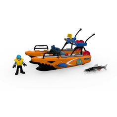 Спасательная турбо-лодка, Imaginext, Fisher Price Mattel