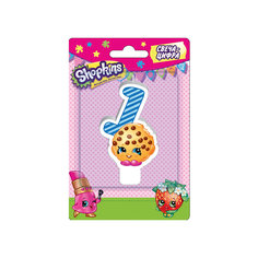 Свеча-цифра 1, 8 см, Shopkins Росмэн