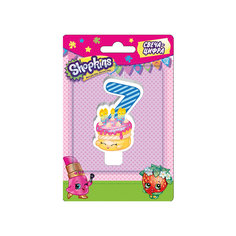 Свеча-цифра 7, 8 см, Shopkins Росмэн