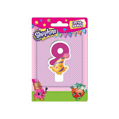 Свеча-цифра 9, 8 см, Shopkins Росмэн