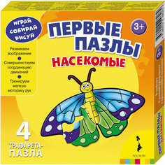 Трафареты-пазлы "Насекомые" Росмэн