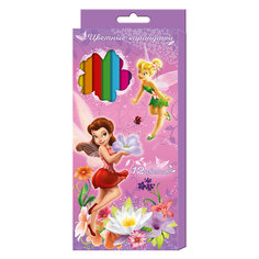Цветные карандаши, 12 цветов, Disney Fairies Росмэн
