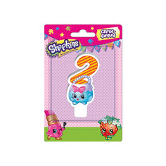 Свеча-цифра 2, 8 см, Shopkins Росмэн
