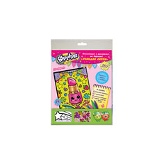 Аппликация и раскраска на бархате "Помадка Липпи", Shopkins Росмэн