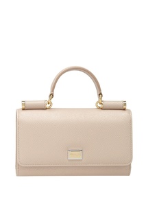 Кожаная сумка Mini Von Bag Dolce & Gabbana