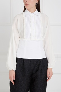 Блузка из шелка и хлопка Dolce & Gabbana