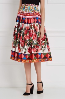 Хлопковая юбка Dolce & Gabbana