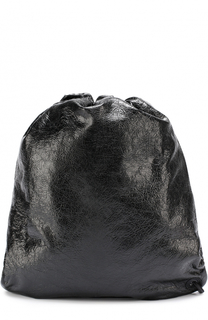 Кожаный рюкзак с эффектом крэш Balenciaga