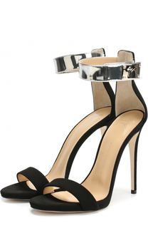 Замшевые босоножки с ремешком на щиколотке Giuseppe Zanotti Design