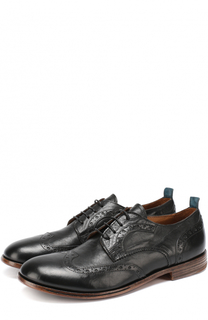 Кожаные дерби с брогированием Moma