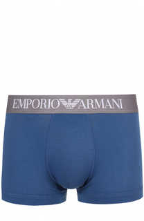 Хлопковые боксеры с широкой резинкой Emporio Armani