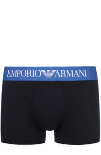 Хлопковые боксеры с широкой резинкой Emporio Armani