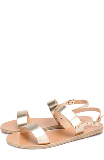 Сандалии Clio из металлизированной кожи Ancient Greek Sandals