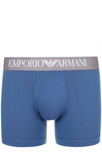 Хлопковые боксеры с широкой резинкой Emporio Armani