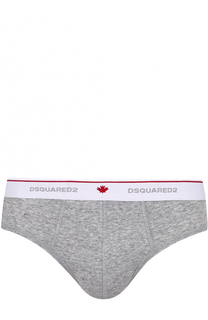 Хлопковые брифы с широкой резинкой Dsquared2