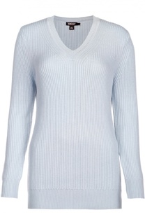 Удлиненный пуловер с V-образным вырезом DKNY