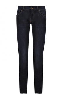 Джинсы прямого кроя с контрастной прострочкой Dolce & Gabbana