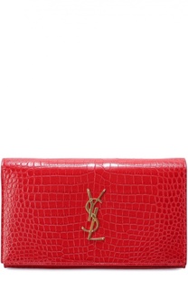Сумка Monogram с тиснением под крокодила Saint Laurent