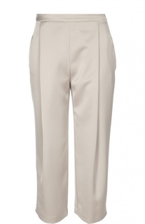 Укороченные прямые брюки с защипами Armani Collezioni