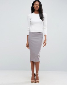 Длинная юбка-карандаш ASOS - Серый