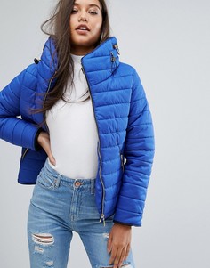 Дутая куртка PrettyLittleThing - Синий