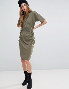 Платье-футболка миди ASOS - Зеленый