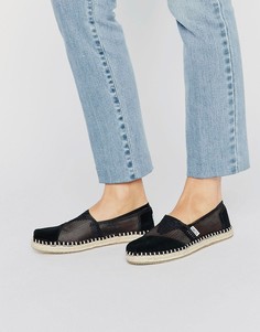 Черные сетчатые эспадрильи TOMS - Черный