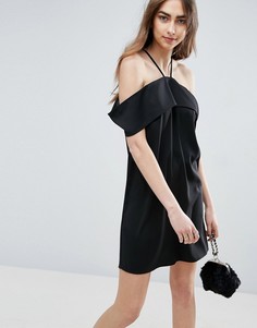 Платье с открытыми плечами ASOS - Черный