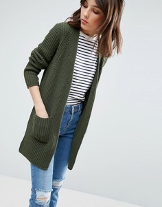 Кардиган крупной вязки ASOS - Зеленый