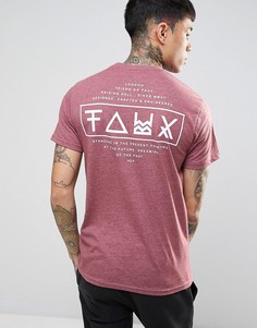 Футболка с принтом на спине Friend or Faux Limitless - Красный