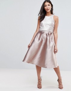 Little Mistress EmbellishedTop Prom Dress - Розовый