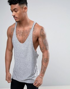 Фактурная майка-борцовка ASOS - Серый
