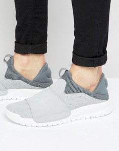 Серые кроссовки-слипоны Nike Benassi 882410-002 - Серый