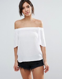 b.Young Funda Off Shoulder Blouse - Белый